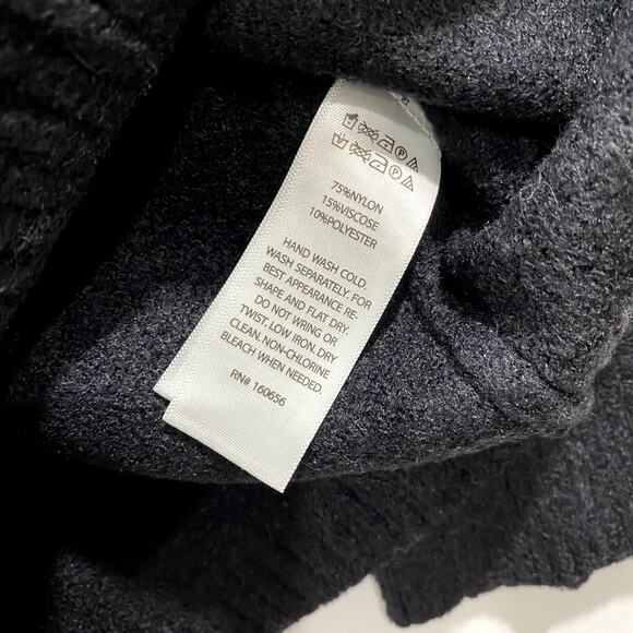 Rachel Zoe Black Cowl Neck Sweater Women's Medium Long Sleeve - Picture 5 of 7